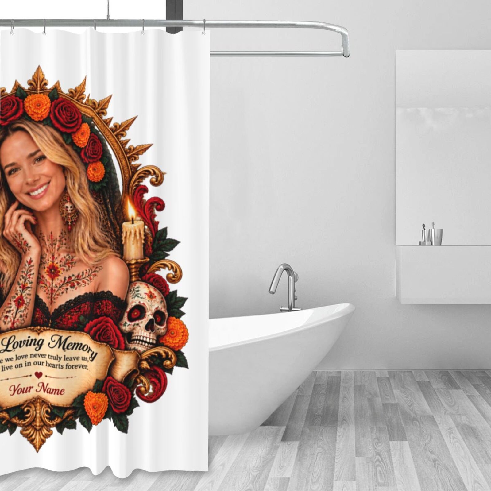Shower Curtain 60×72 in — front-6