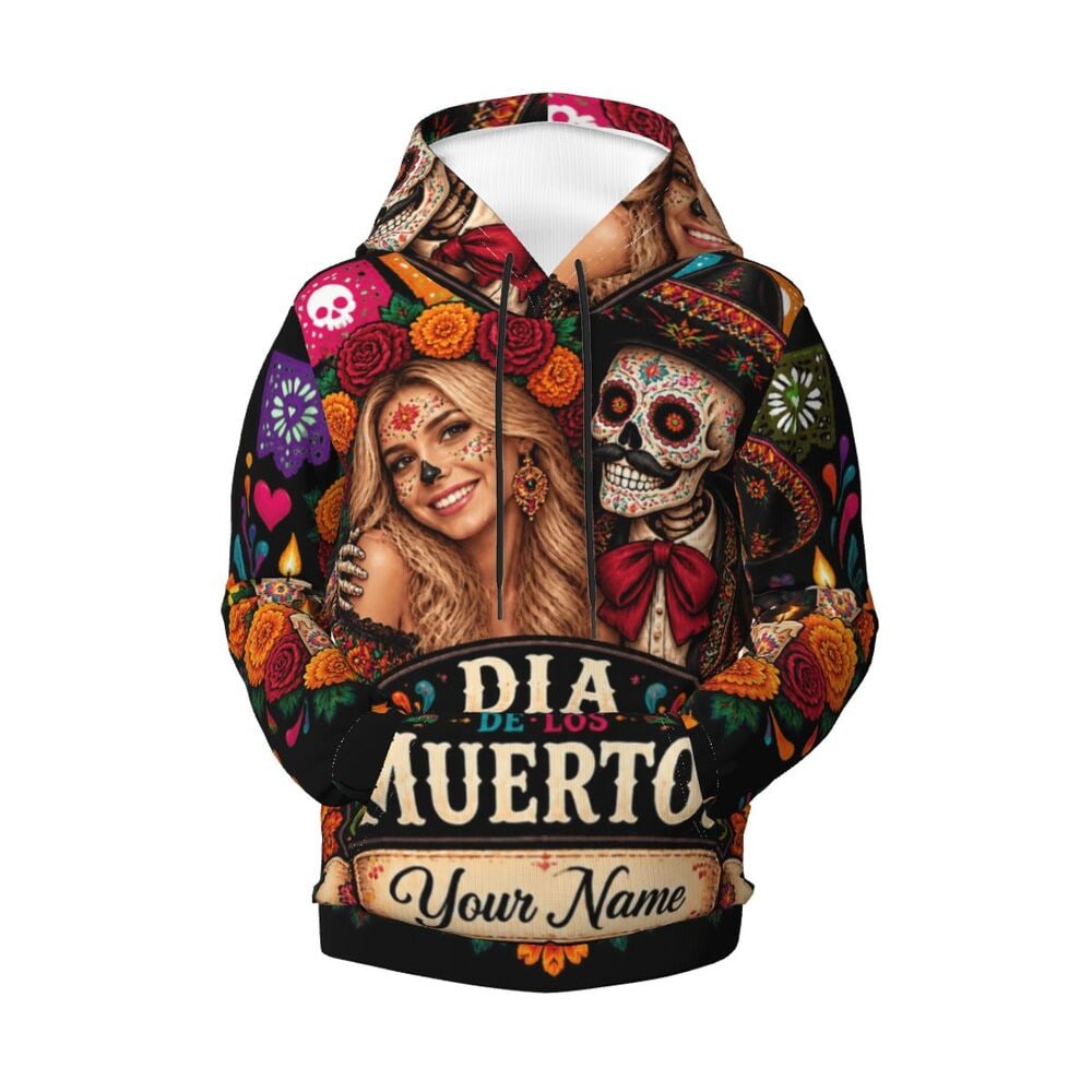 Day of the Dead Marigold Glow Youth Hoodie