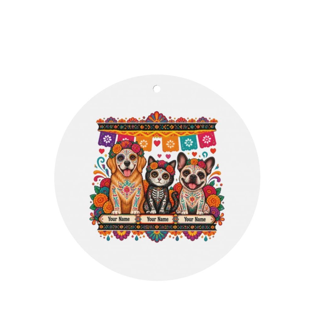 Day of the Dead Pets Car Air Freshener