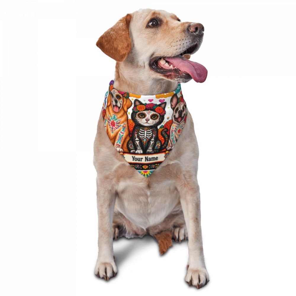 Day of the Dead Pets Pet Scarf