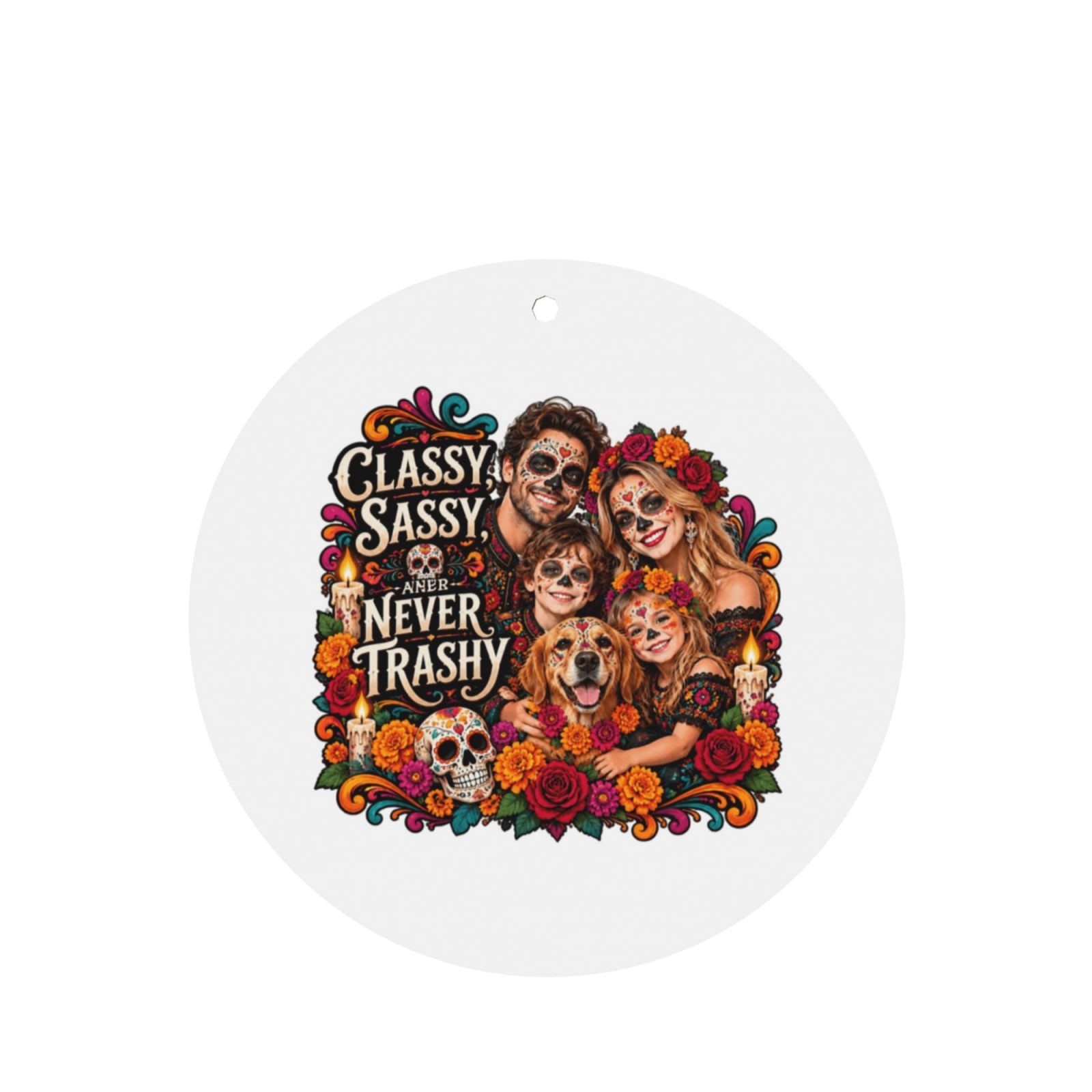 Day of the Dead Family Portrait Car Air Freshener