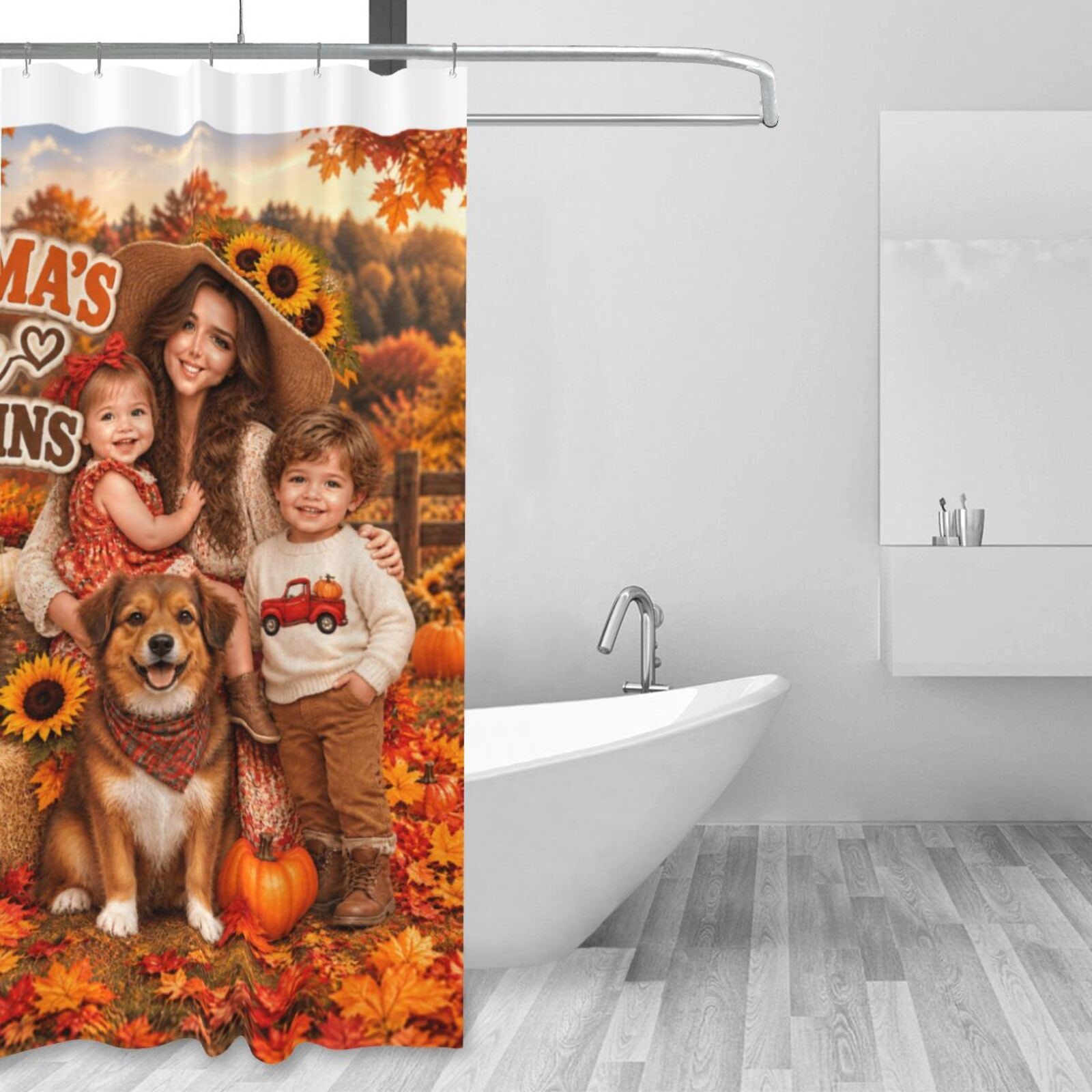 Shower Curtain 60×72 in — front-4