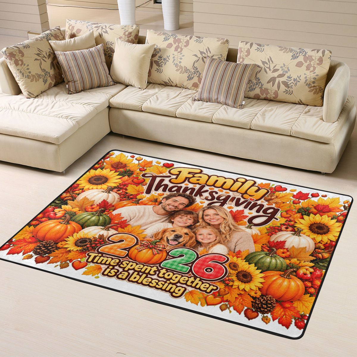 Area Rug 63×48 in — front