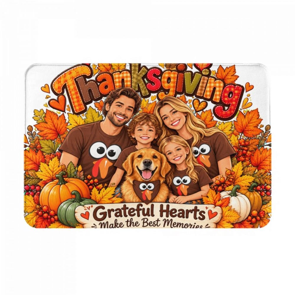 Thanksgiving Family Joy Doormat 16×24 in