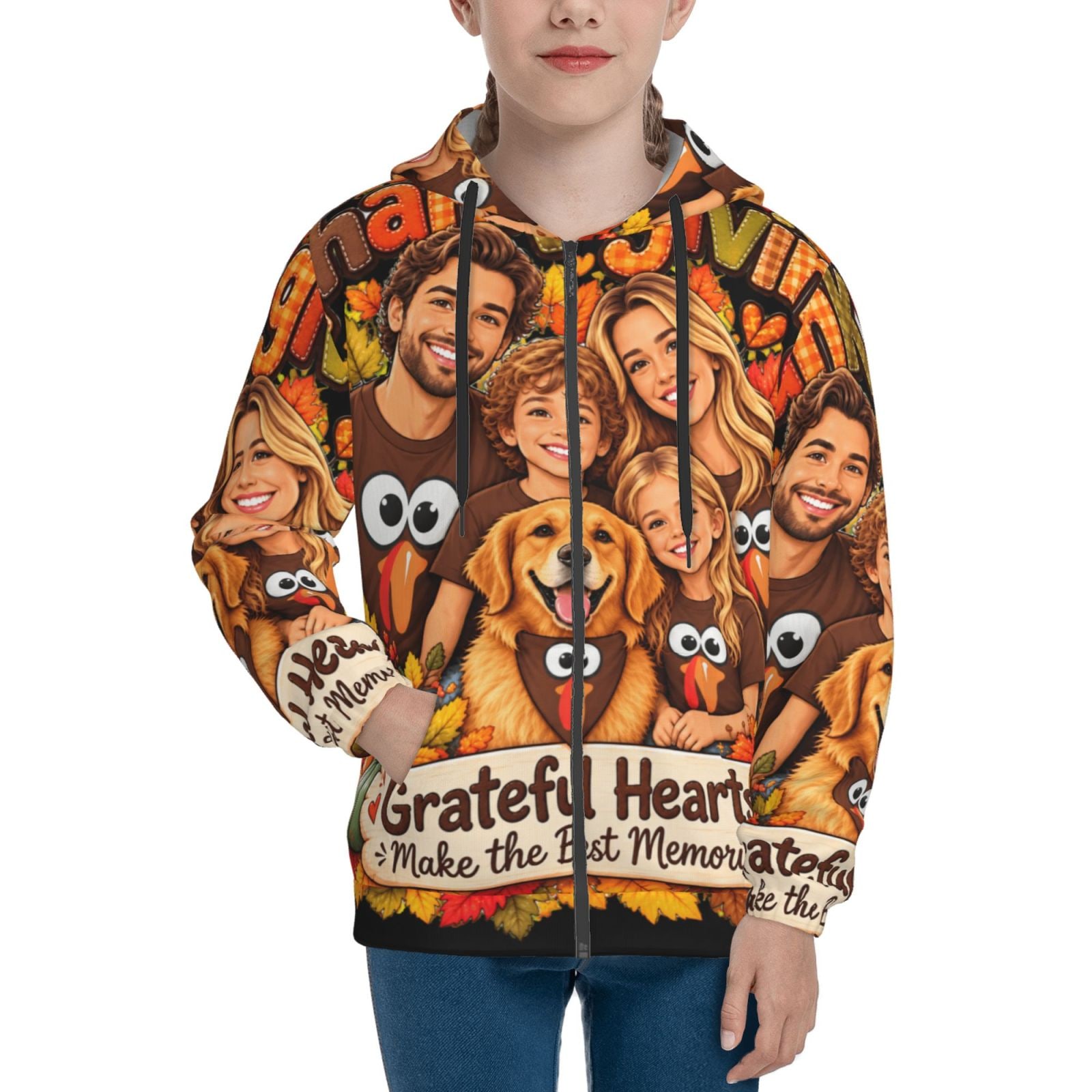 Kids Zip Hoodie — front-3
