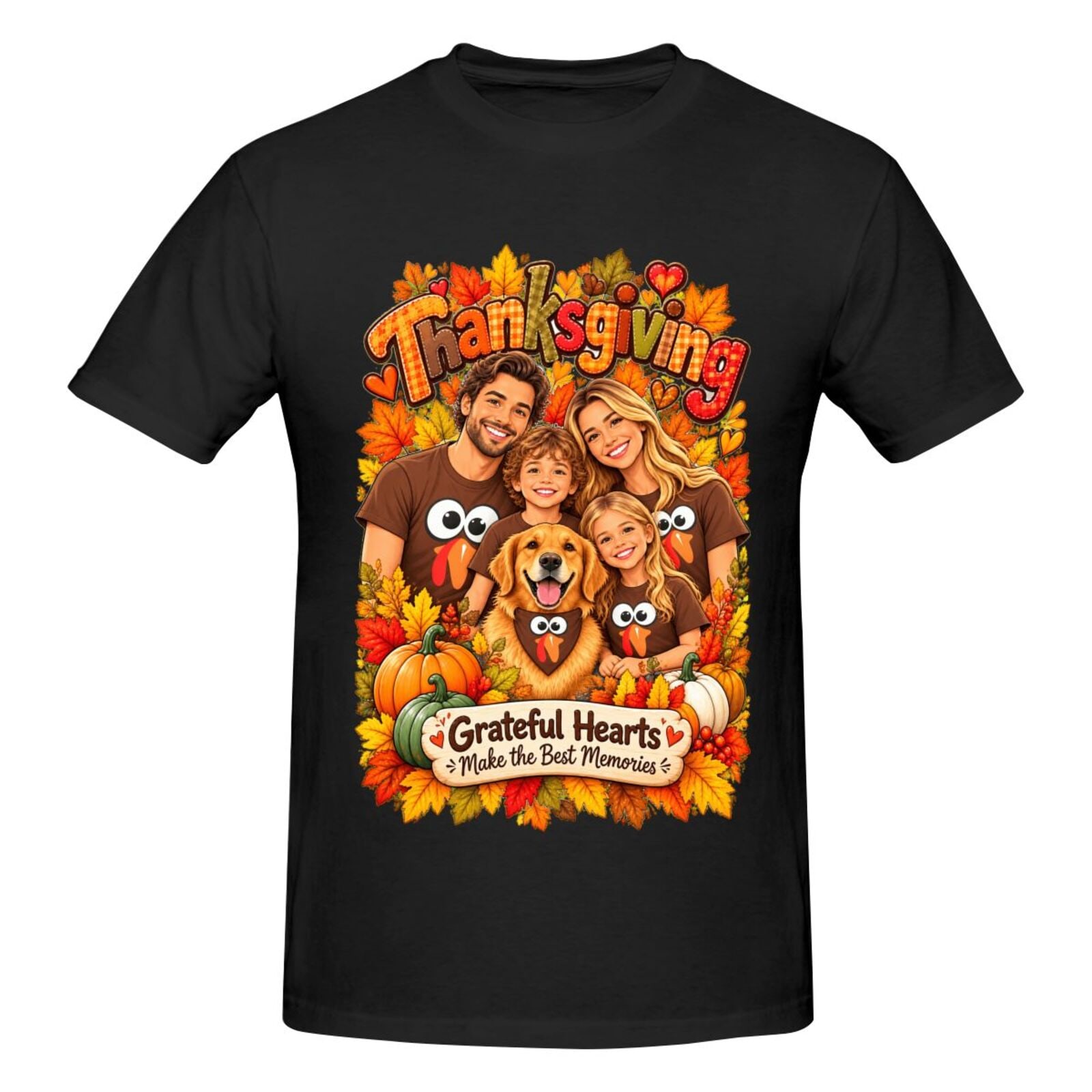 Thanksgiving Family Joy T-shirt pour hommes