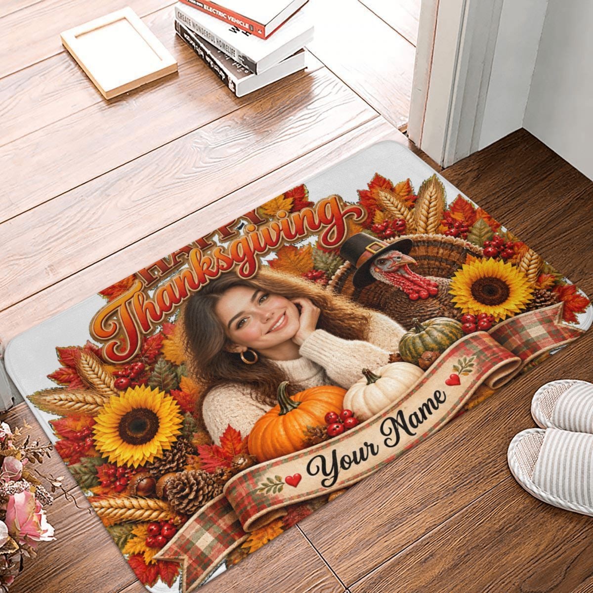 Celebración de Acción de Gracias Doormat 16×24 in