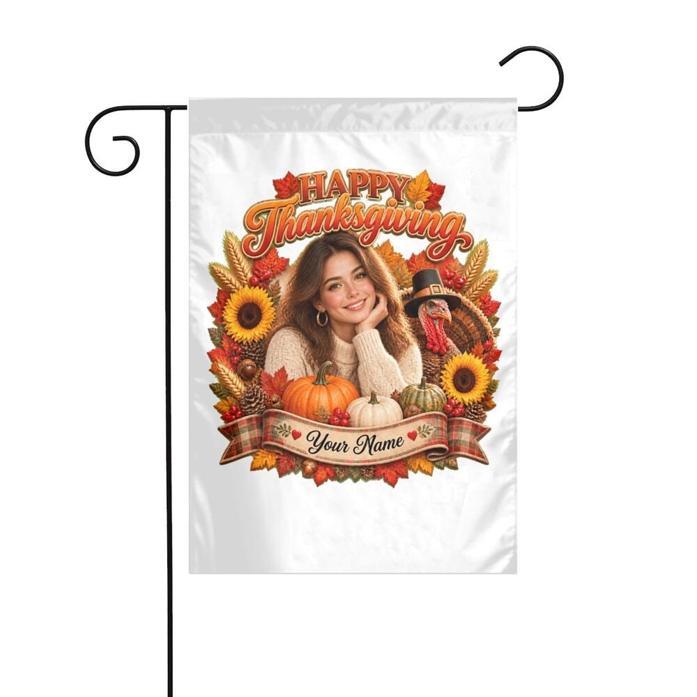 Thanksgiving Celebration Garden Flag 12×18 in