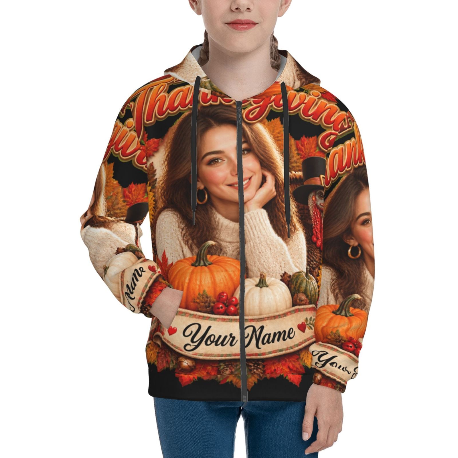 Kids Zip Hoodie — front-11