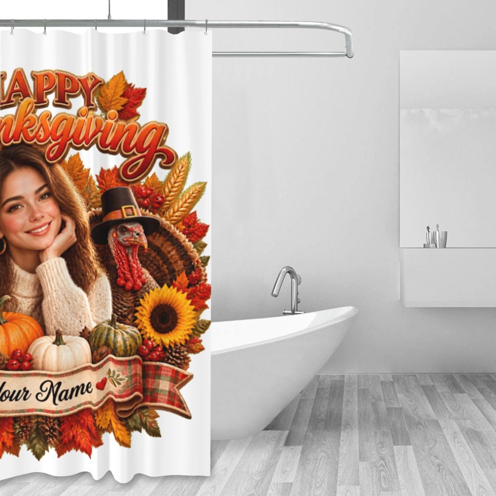 Shower Curtain 60×72 in — front-9
