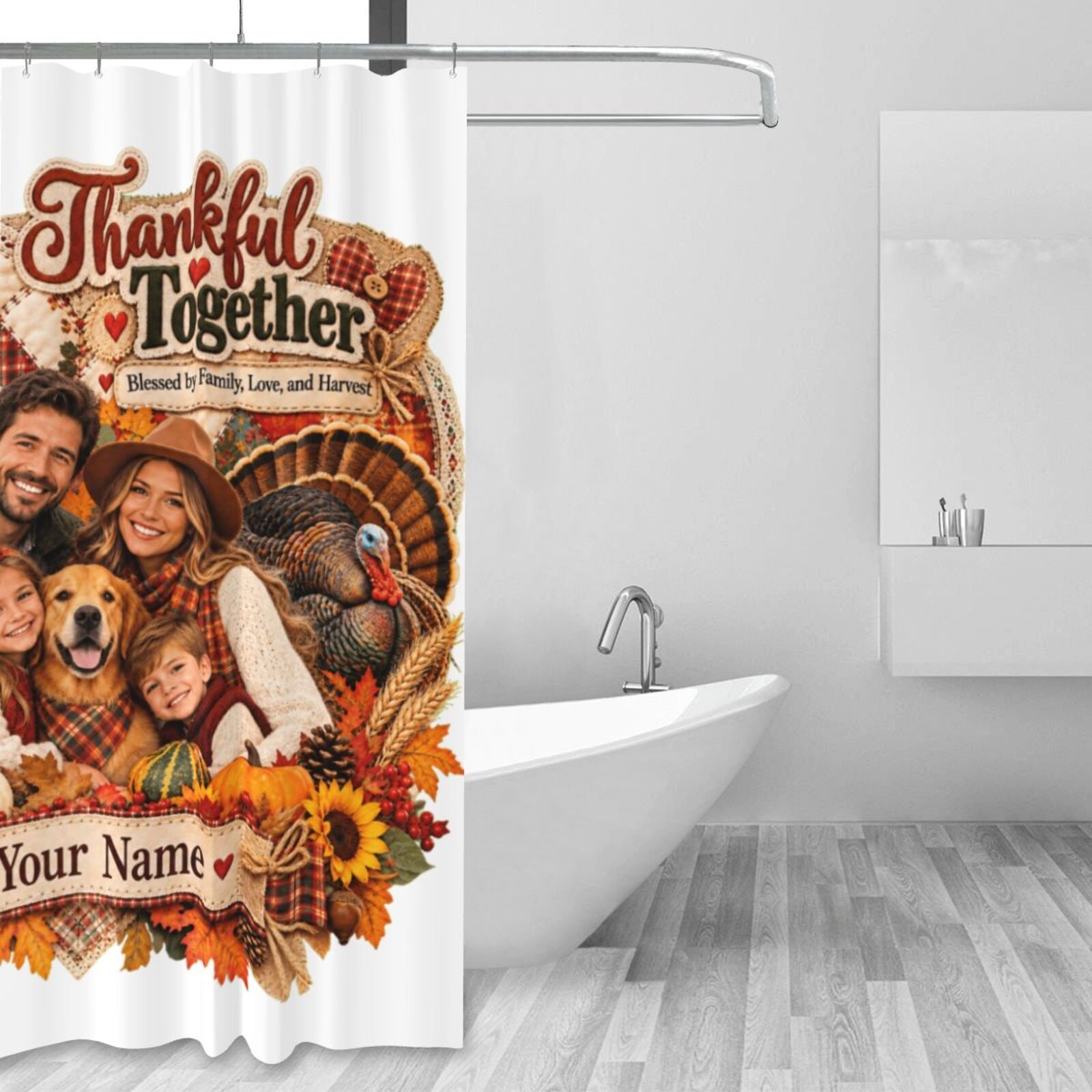 Shower Curtain 60×72 in — front-3