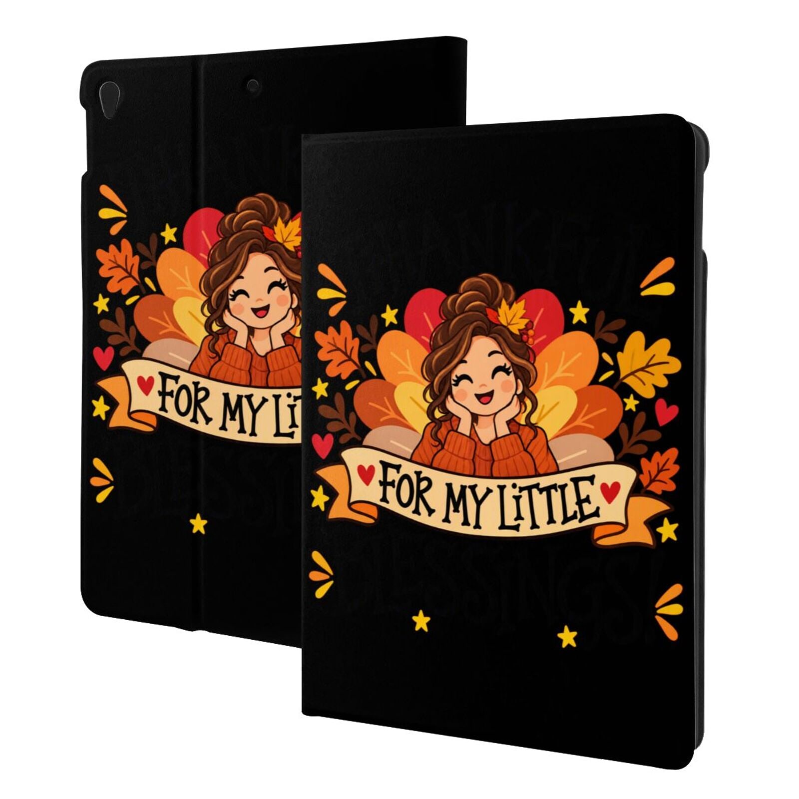 Thanksgiving Gratitude Portrait iPad Case