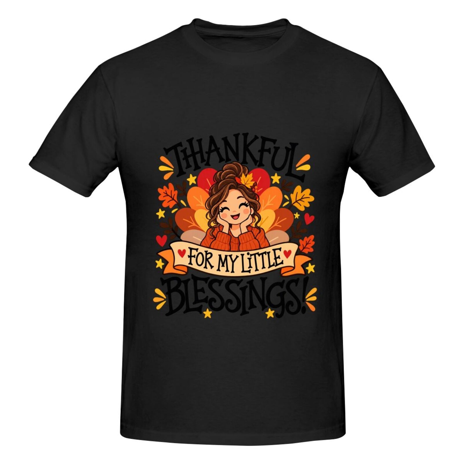 Thanksgiving Gratitude Portrait Men's T-Shirt
