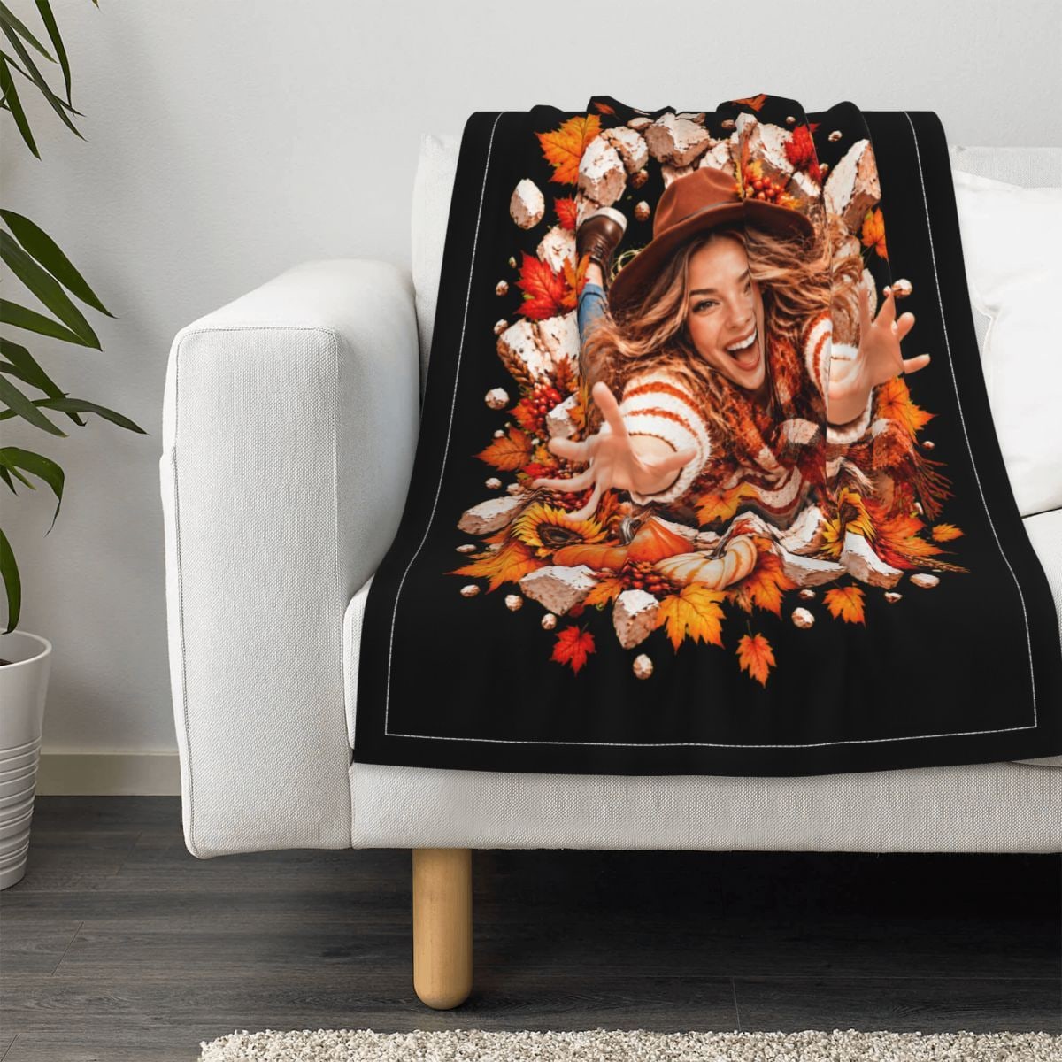 Erntedank-Freude-Explosion Babydecke 30×40 in