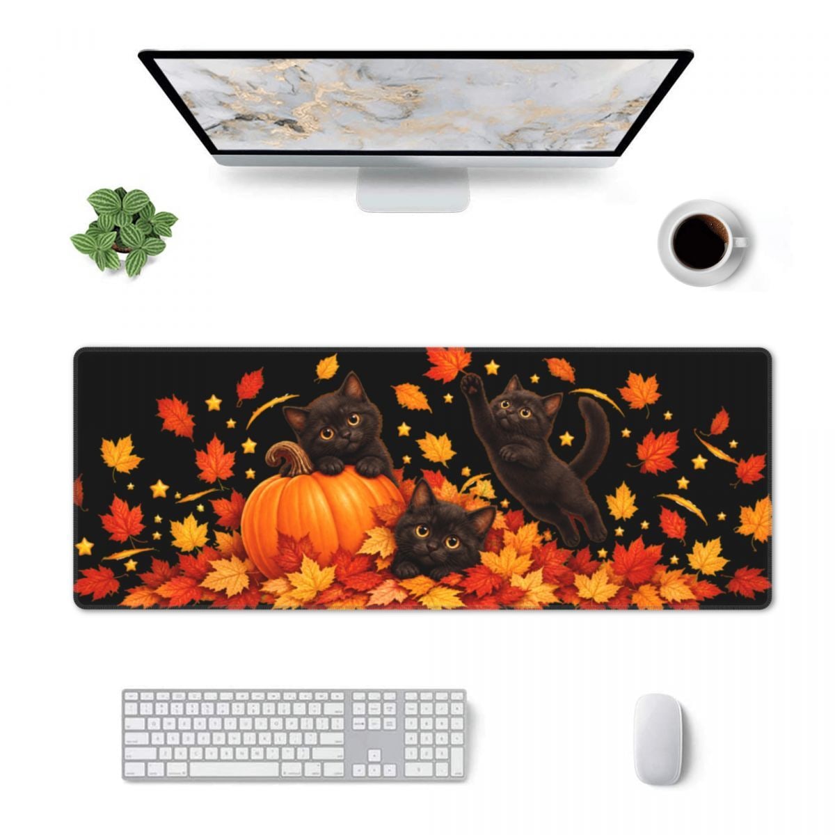 Erntedankfest-Herbstzauber Schreibtischunterlage 11,8×31,5 in