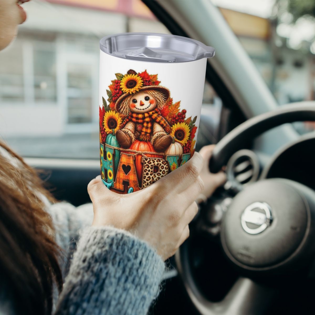 Erntedank-Katzenfreude 20oz Car Tumbler