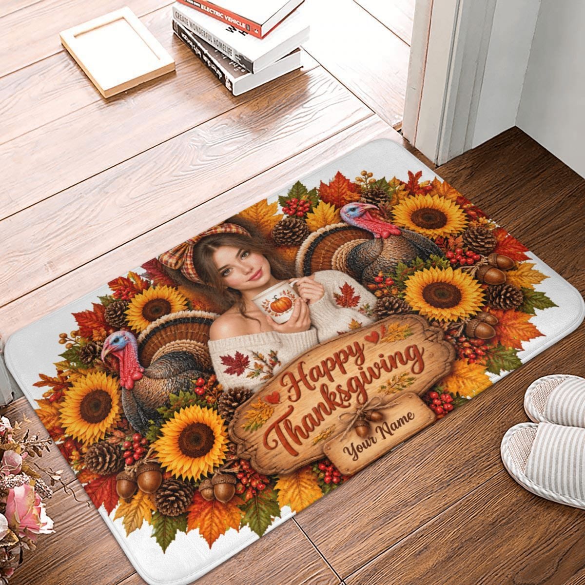 Erntedank-Stimmung Doormat 16×24 in