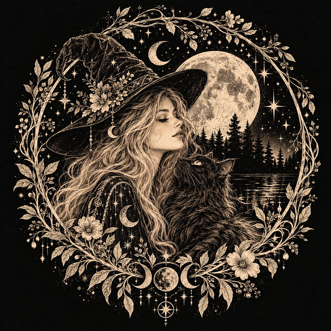 Halloween Moonlight Witch