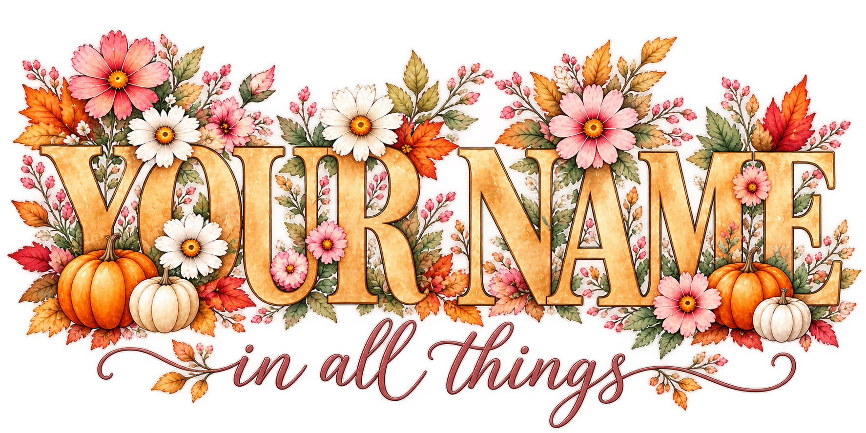 Thanksgiving Floral Portrait